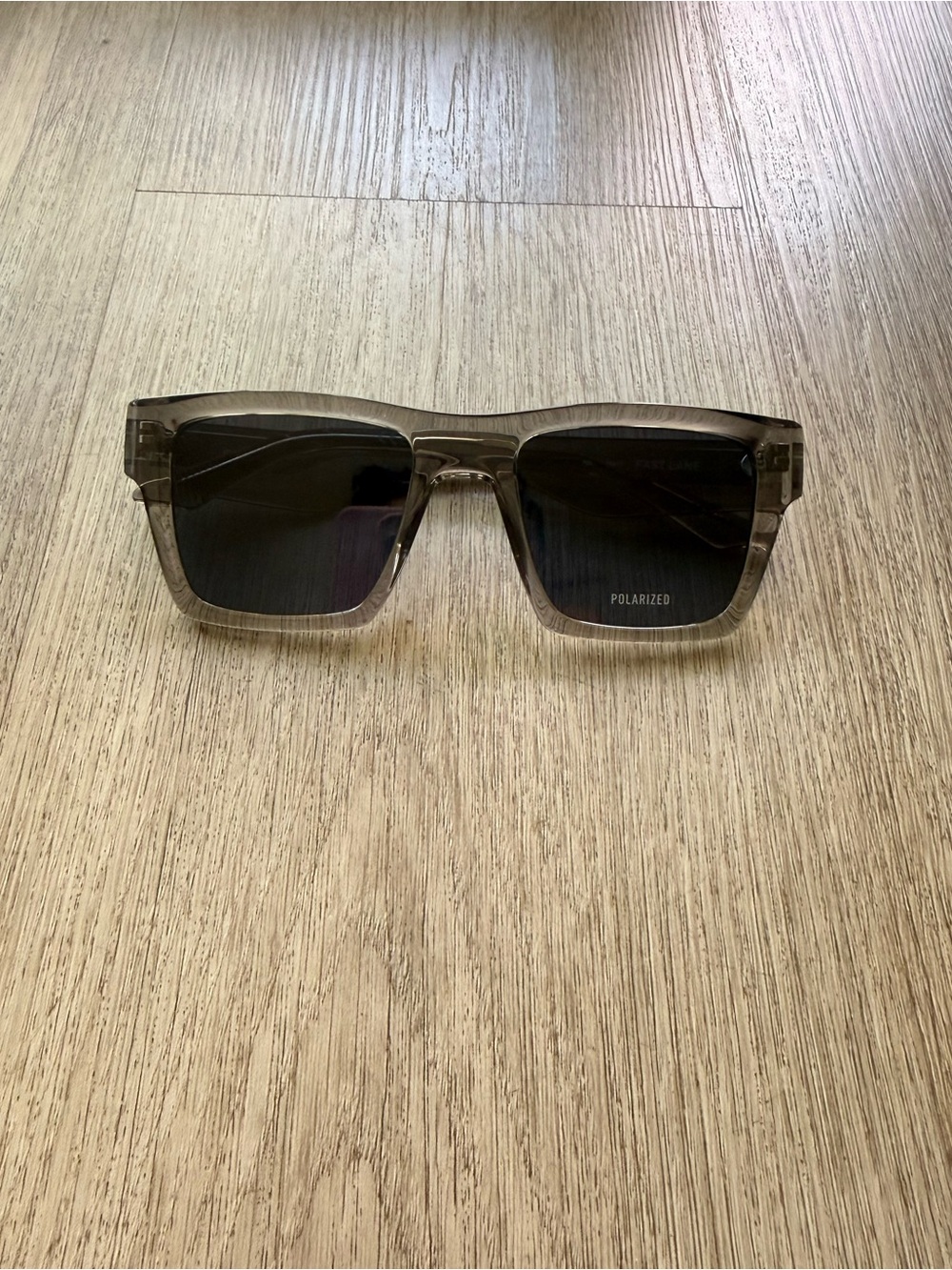 quay australia fast lane grey & blue square geometric sunglasses eyewear NEW